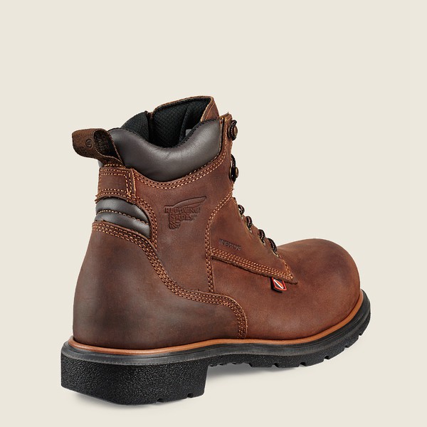 Red Wing Safety Boots Dynaforce® - 6-inch Waterproof Toe - Brown - Mens WSE615032